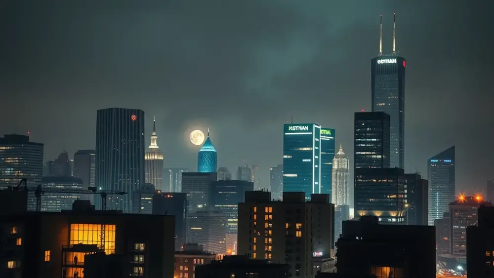 A cidade de Gotham na visão sombria de Christopher Nolan